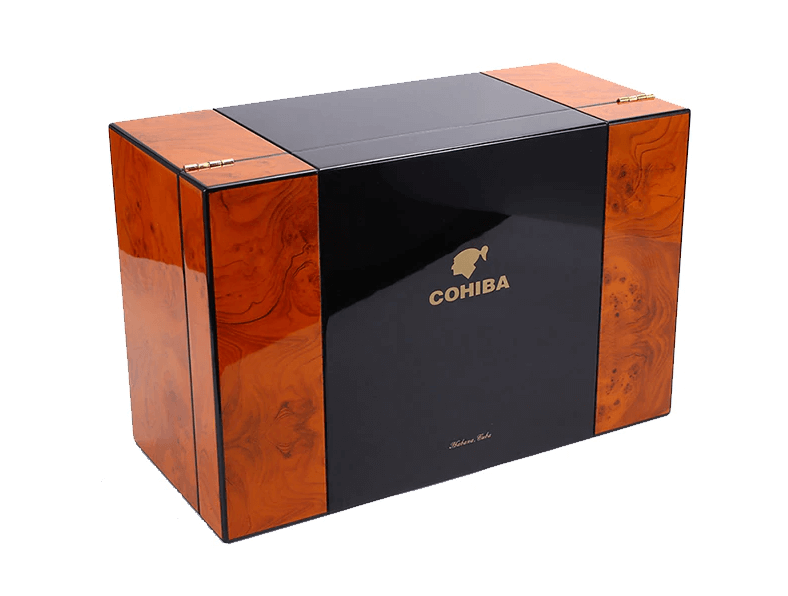 Luxury Mahogany Cigar Humidor Cabinet with Humidifier