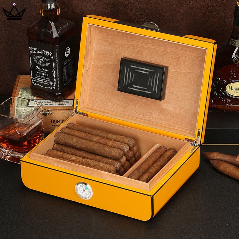 Luxury Carbon Fiber Electric Cigar Humidor