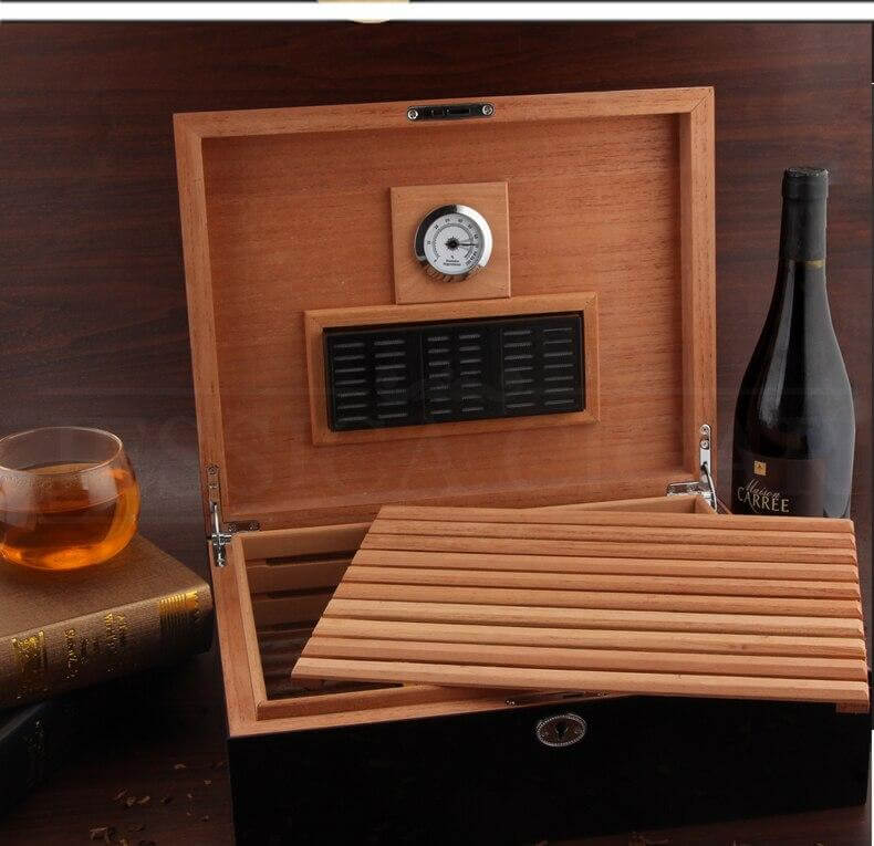 Electric Cigar Humidor Box for 75 Cigars