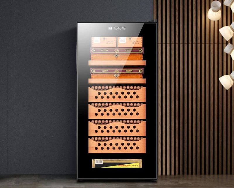 Premium Electric Cigar Humidor Cabinet - 600 Capacity