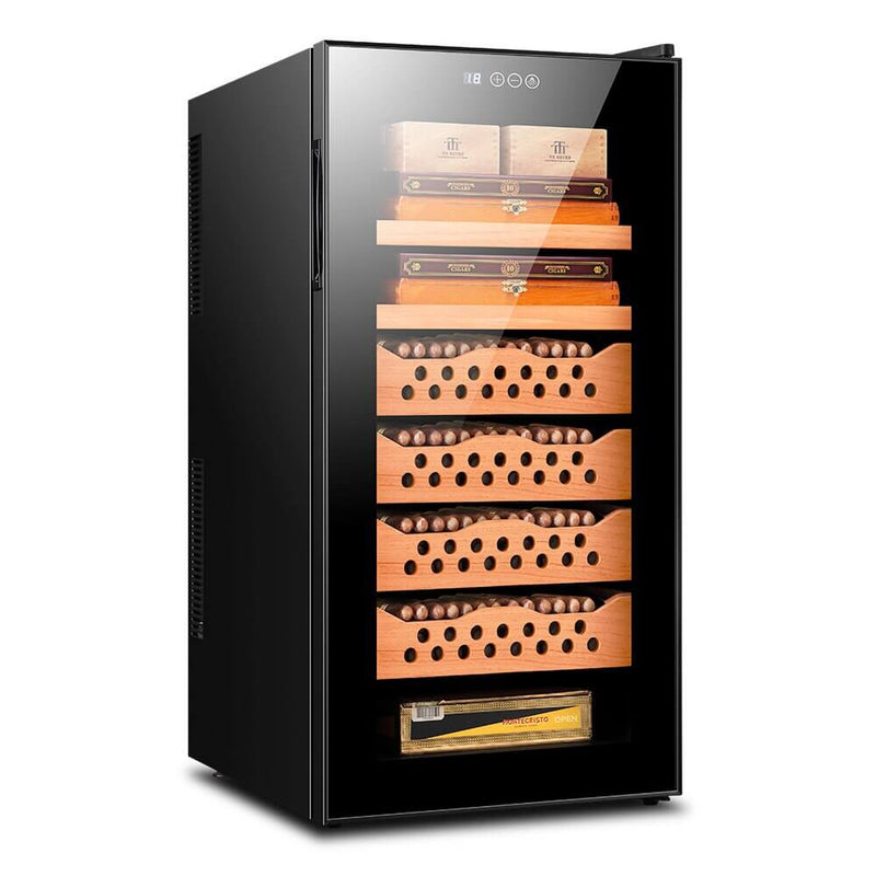 Premium Electric Cigar Humidor Cabinet - 600 Capacity