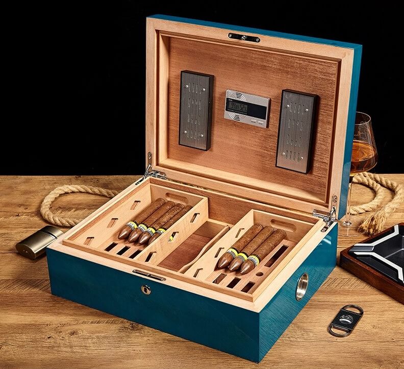 Luxury Electric Cigar Humidor - 90 Cigars