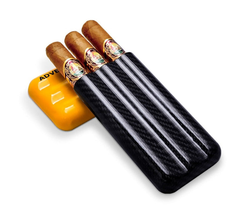 Luxury Electric Cigar Humidor with Carbon Fiber