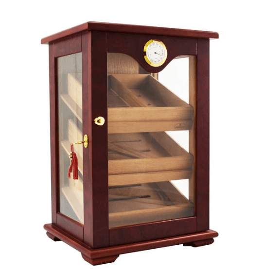 Electric Cigar Humidor Cabinet with Glass Display