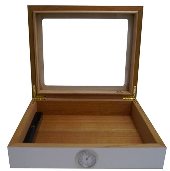 Cedar Wood Cigar Humidor with Humidifier