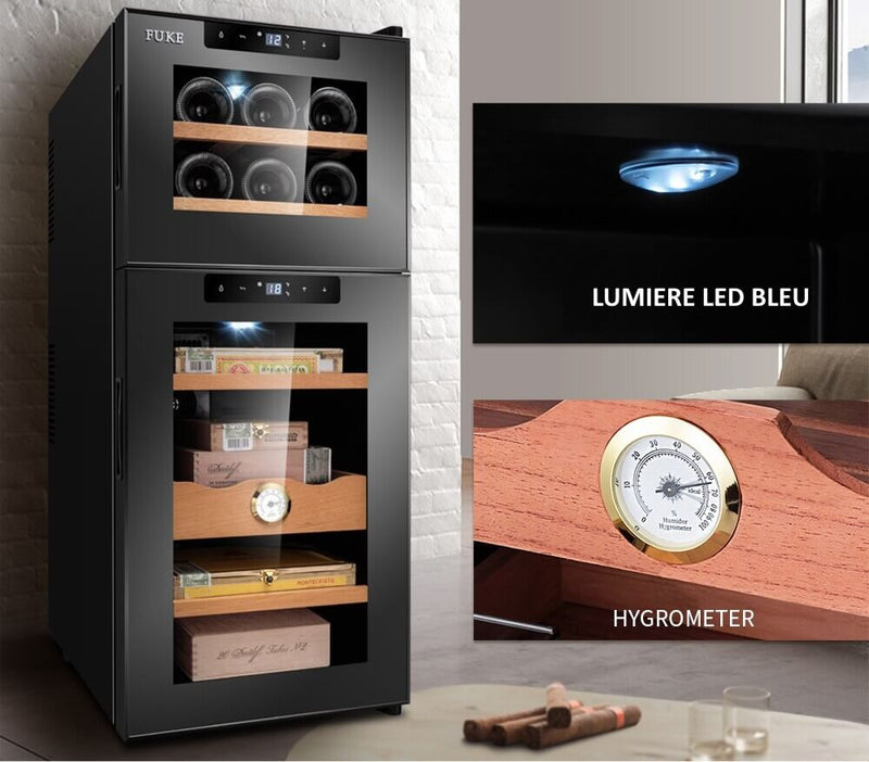 Luxury Electric Cigar Humidor Cabinet with Humidifier