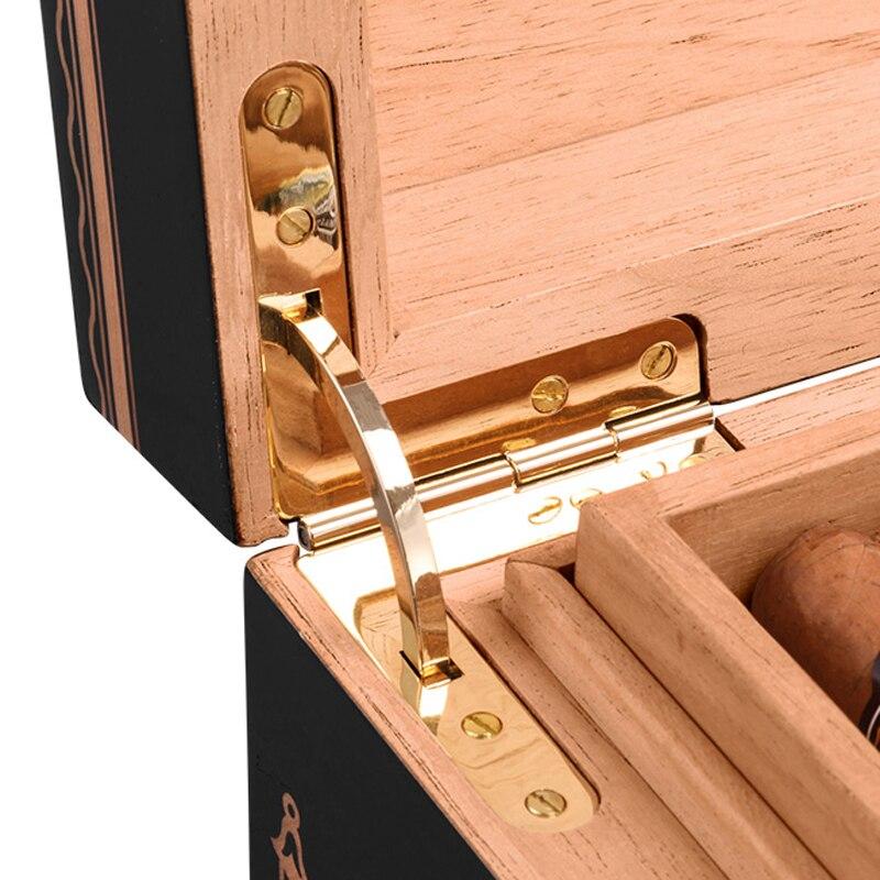 Luxury Cedar Wood Cigar Humidor for 200+ Cigars