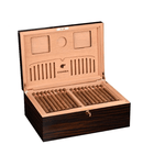 Luxury Lacquered Cigar Humidor Box 120+ Capacity