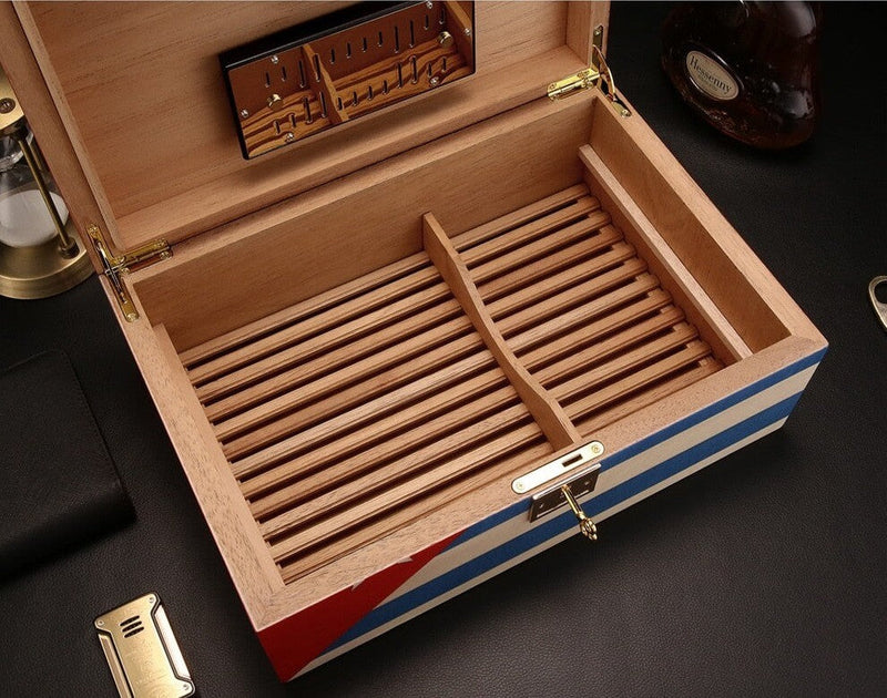 Luxury Cedar Wood Cigar Humidor for 180 Cigars