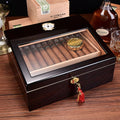 Luxury Cigar Humidor Box with Integrated Hygrometer