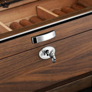 Luxury Cigar Humidor Box with Hygrometer, 80 Capacity