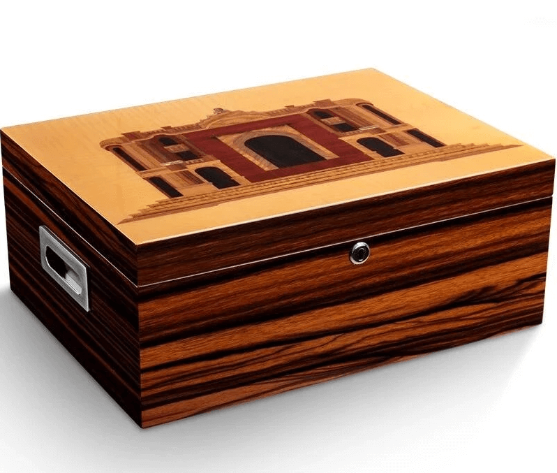 Luxury Cedar Cigar Humidor Box - 100+ Capacity