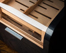 Luxury Cedar Wood Cigar Humidor with Hygrometer