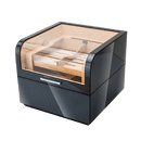 Luxury Cedar Wood Cigar Humidor with Hygrometer