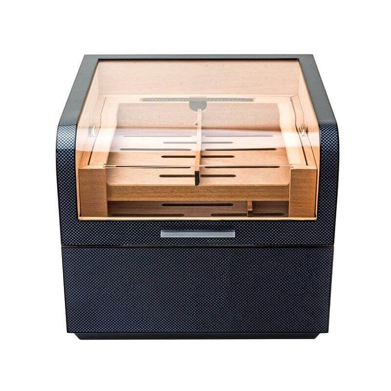 Luxury Cedar Wood Cigar Humidor with Hygrometer