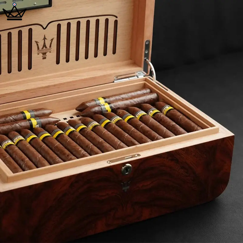 Luxury Cedar Cigar Humidor Box with Hygrometer