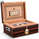 Luxury Cigar Humidor Box - Spanish Cedar 100+ Capacity
