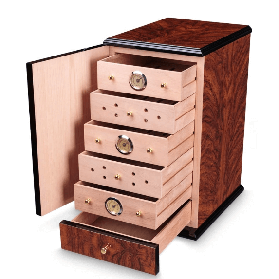 Luxury Cedar Cigar Humidor Cabinet with Humidifier