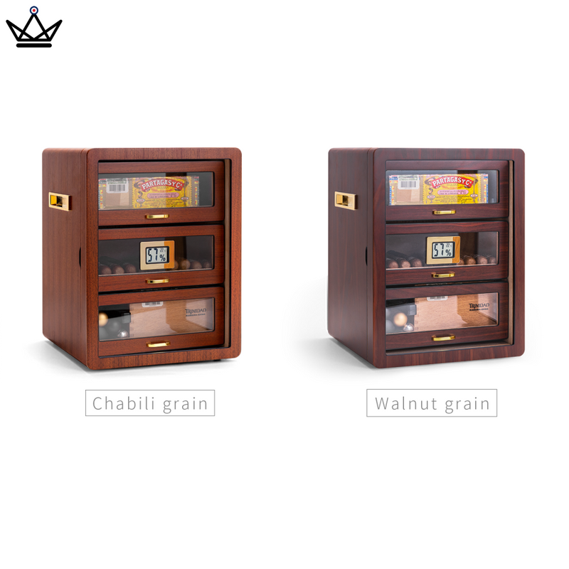 Luxury Cedar Cigar Humidor with Electronic Hygrometer