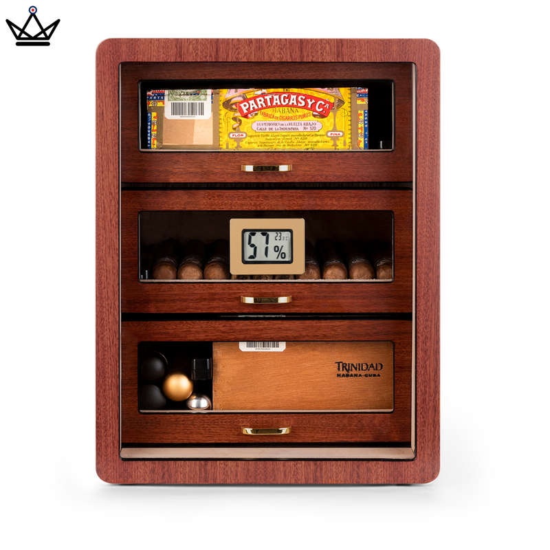 Luxury Cedar Cigar Humidor with Electronic Hygrometer