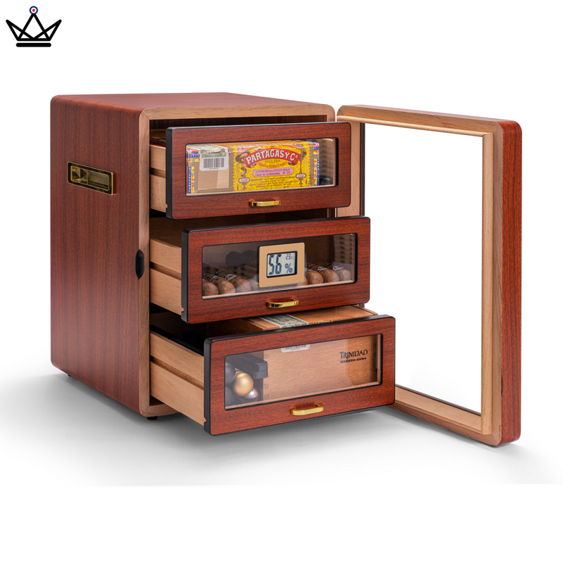 Luxury Cedar Cigar Humidor with Electronic Hygrometer