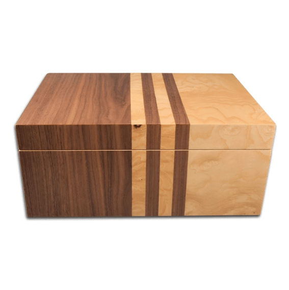 Contemporary Cedar Cigar Humidor Cabinet - 80+ Capacity