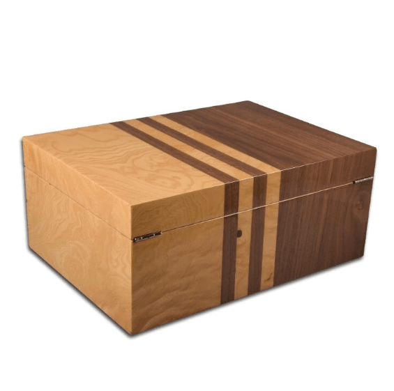 Contemporary Cedar Cigar Humidor Cabinet - 80+ Capacity