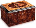 Luxury Cedar Cigar Humidor Box - Holds 40 Cigars