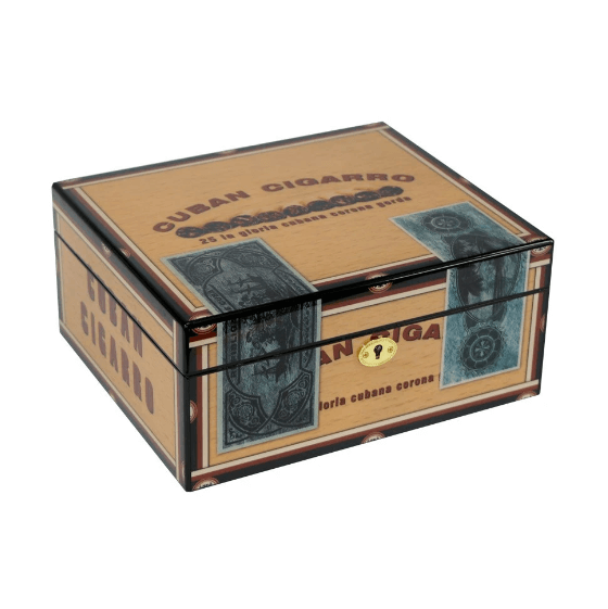 Luxury Cedar Wood Cigar Humidor Box - Classic Design