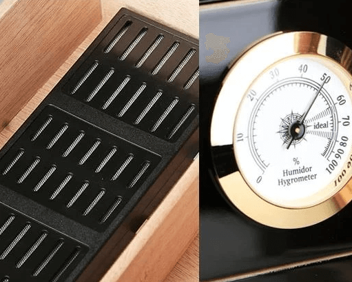 Luxury Modern Cigar Humidor with Integrated Humidifier