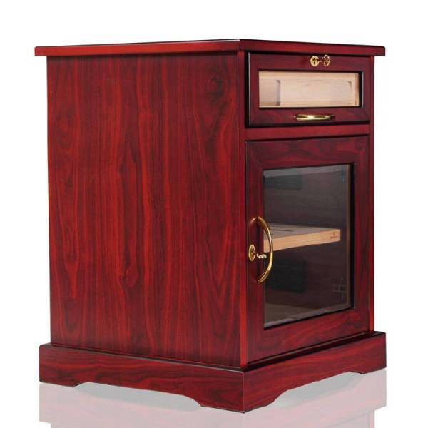 Luxury Cedar Cigar Humidor Cabinet with Drawers