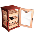 Luxury Cedar Glass Cigar Humidor Cabinet 110 Capacity