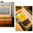 Luxury Cedar Cigar Humidor Box for 50 Cigars