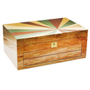 Luxury Cedar Cigar Humidor Box - Paris Design