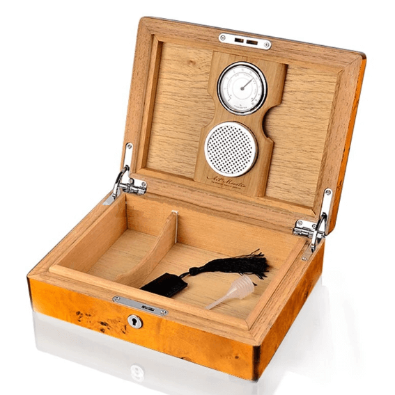 Luxury Napoleon Cigar Humidor with Humidifier