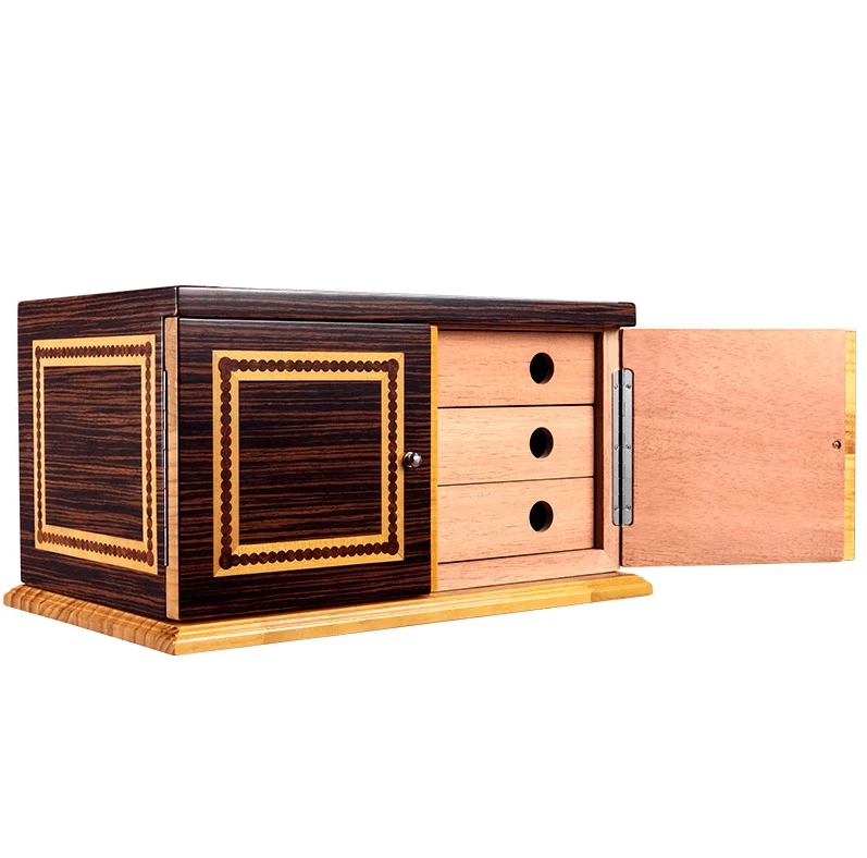 Elegant Cedar Cigar Humidor Box with Large Capacity