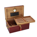Luxury Cedar Cigar Humidor Box with Humidifier