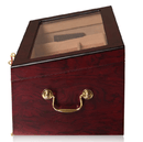 90+ Capacity Vintage Cedar Cigar Humidor Box