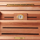 90+ Capacity Vintage Cedar Cigar Humidor Box