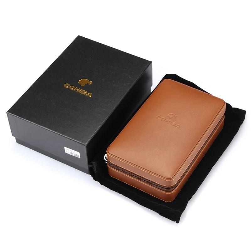 Travel Cigar Humidor Box with Built-in Humidifier