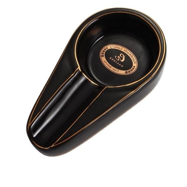 Elegant Metal Cigar Ashtray - 3 Colors Available