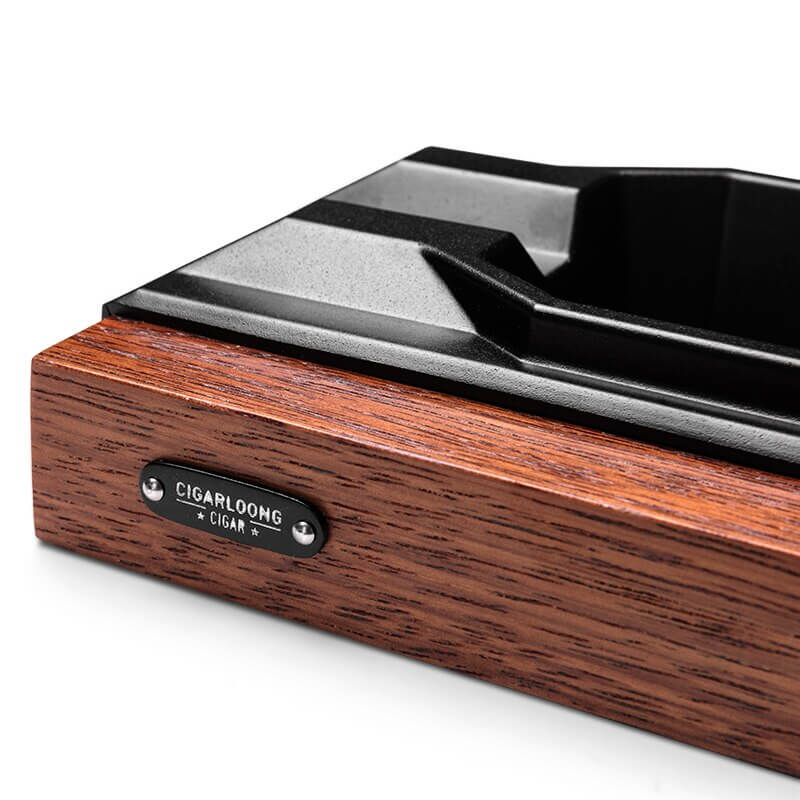 Wooden Cigar Ashtray for Aficionados