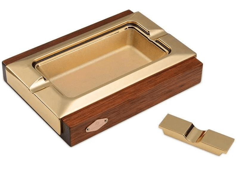 Luxury Wooden Cigar Ashtray with Dual Rests