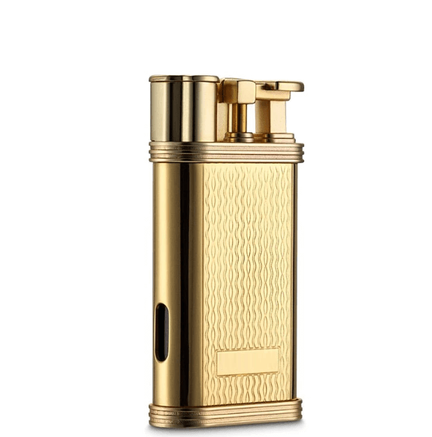 Luxury Cigar Ashtray with Gold Lighter