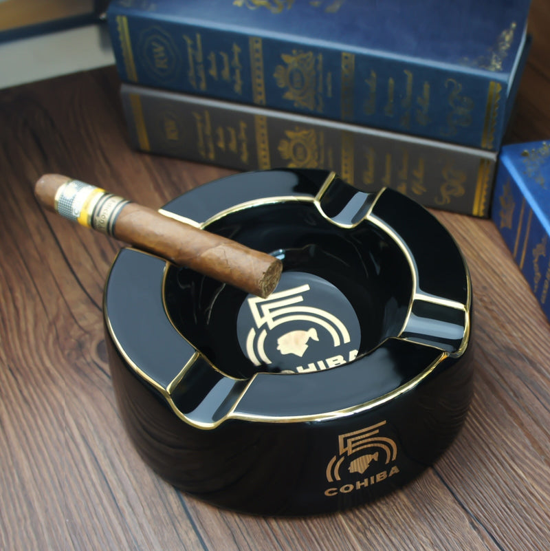 Luxury Vintage Cigar Ashtray - Cuban Atmosphere