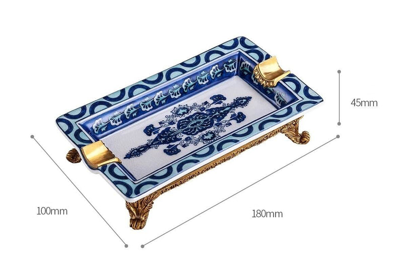 Luxury Lapis-Lazuli Unique Cigar Ashtray