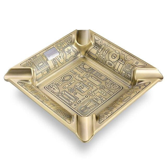 Steampunk Antique Brass Cigar Ashtray - Luxury Design