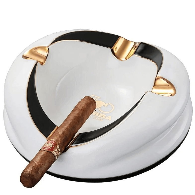 Luxury Ceramic Cigar Ashtray - 4 Rests