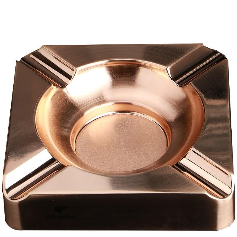 Luxury Titanium Cigar Ashtray - Elegant Design