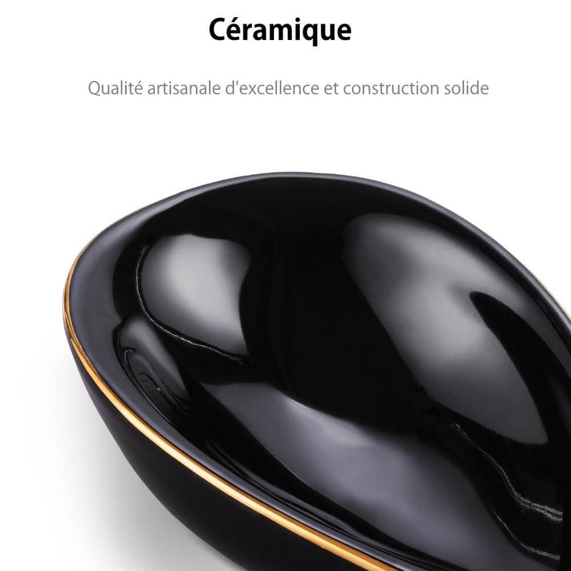 Elegant Ceramic Cigar Ashtray with Rest Slot